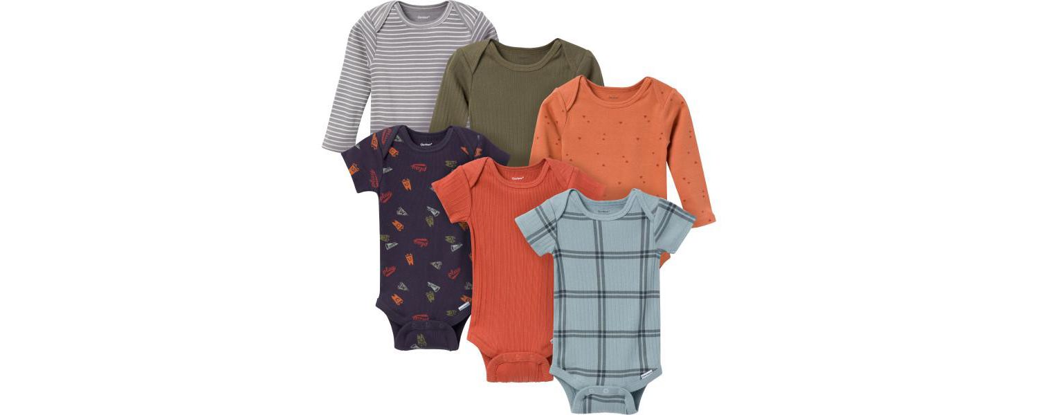 Baby Boys 6-Pack Onesies Bodysuits