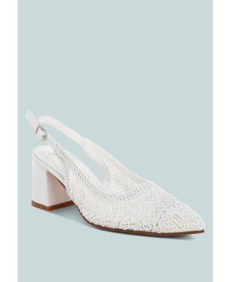 Womens Tolina Woven Design Slingback Sandals