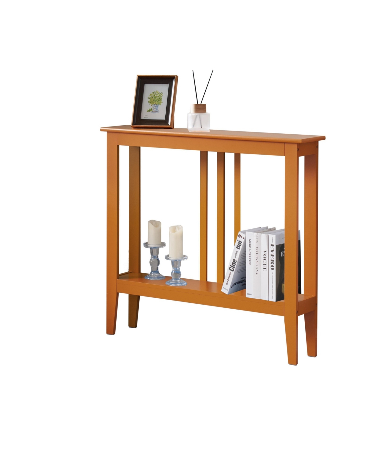 Kings Brand Furniture Entryway Table - Narrow Console with Storage Wood Tables for