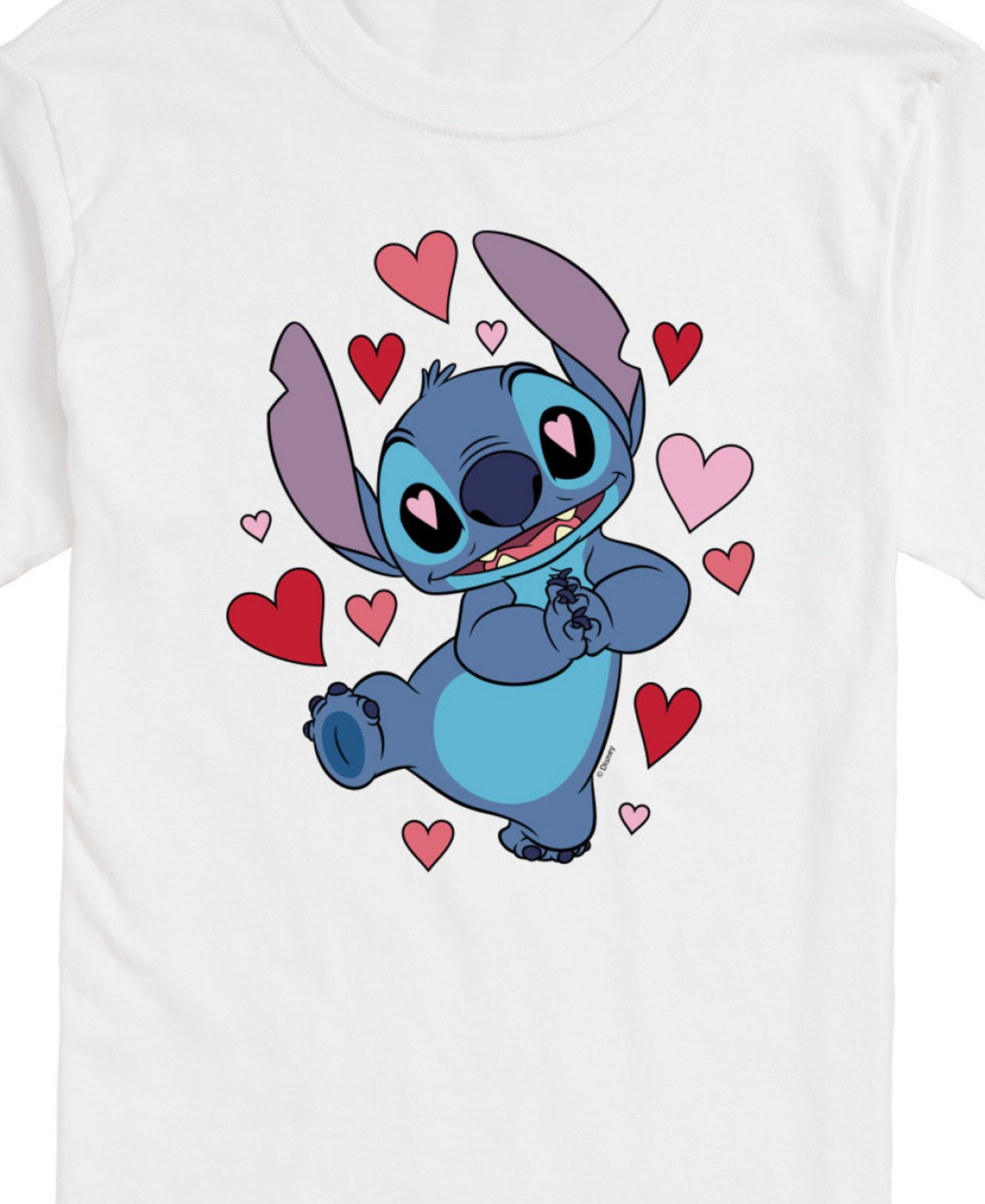 Men's Lilo Stitch Valentine's Day Short Sleeve T-Shirt