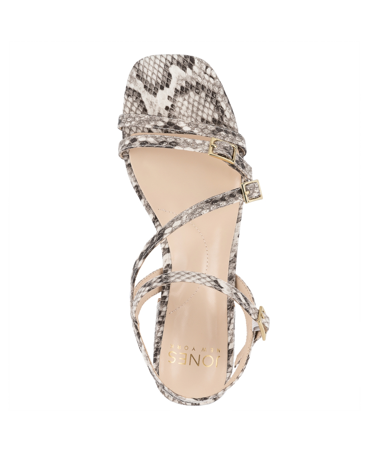 Jones New York Women's Unasyn Block Heel Strappy Dress Sandals In Snake