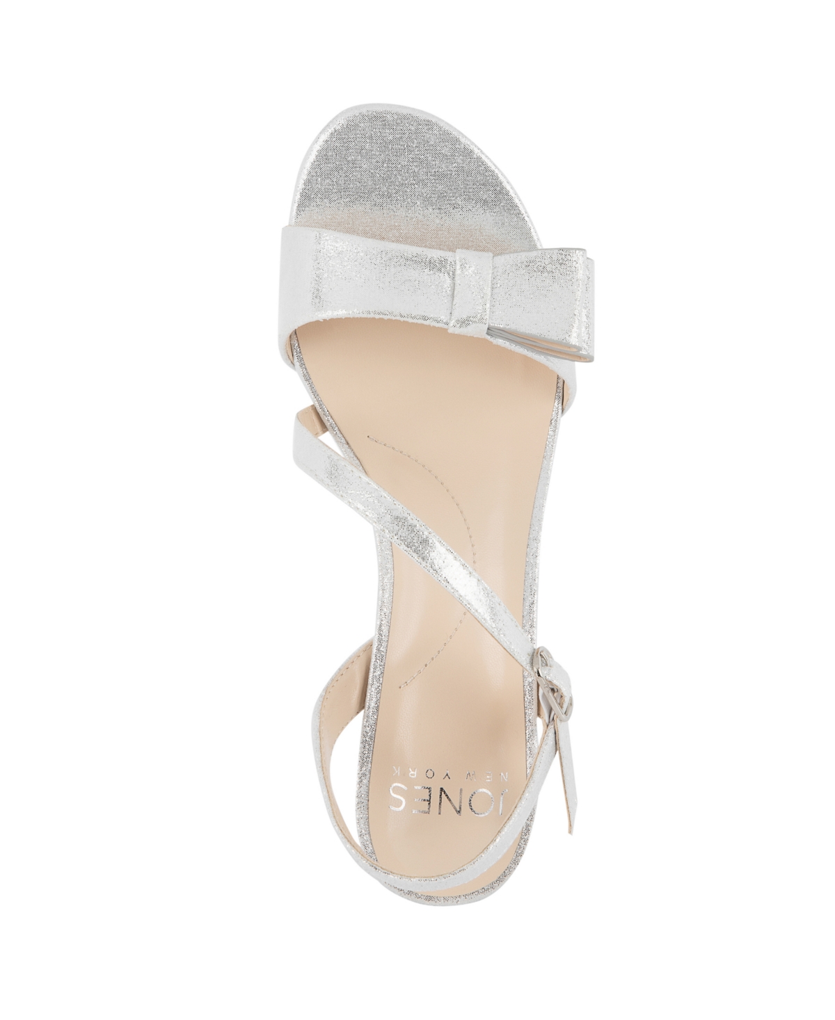 Jones New York Women's Kellery Kitten Heel Dress Sandals In Silver