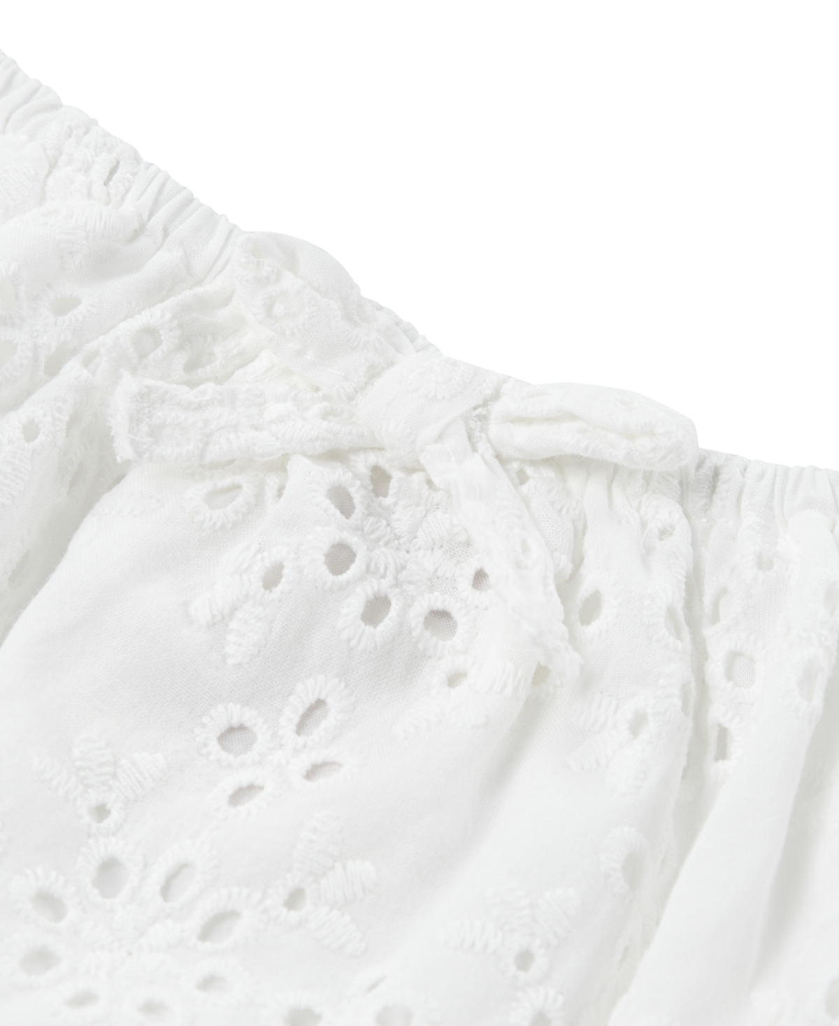 LEVI'S BIG GIRLS EYELET SHORT SLEEVE DRESS 
