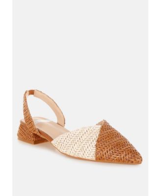 Womens Kinjay Pointy Toe Slingback Sandals