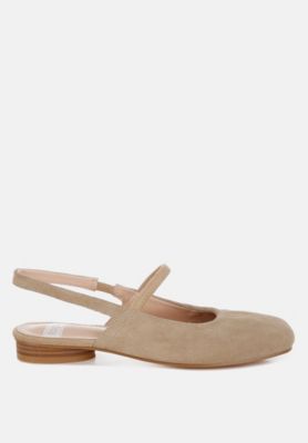 Rag and Co Womens Bounzi Soft Suede Leather Slingback Sandals