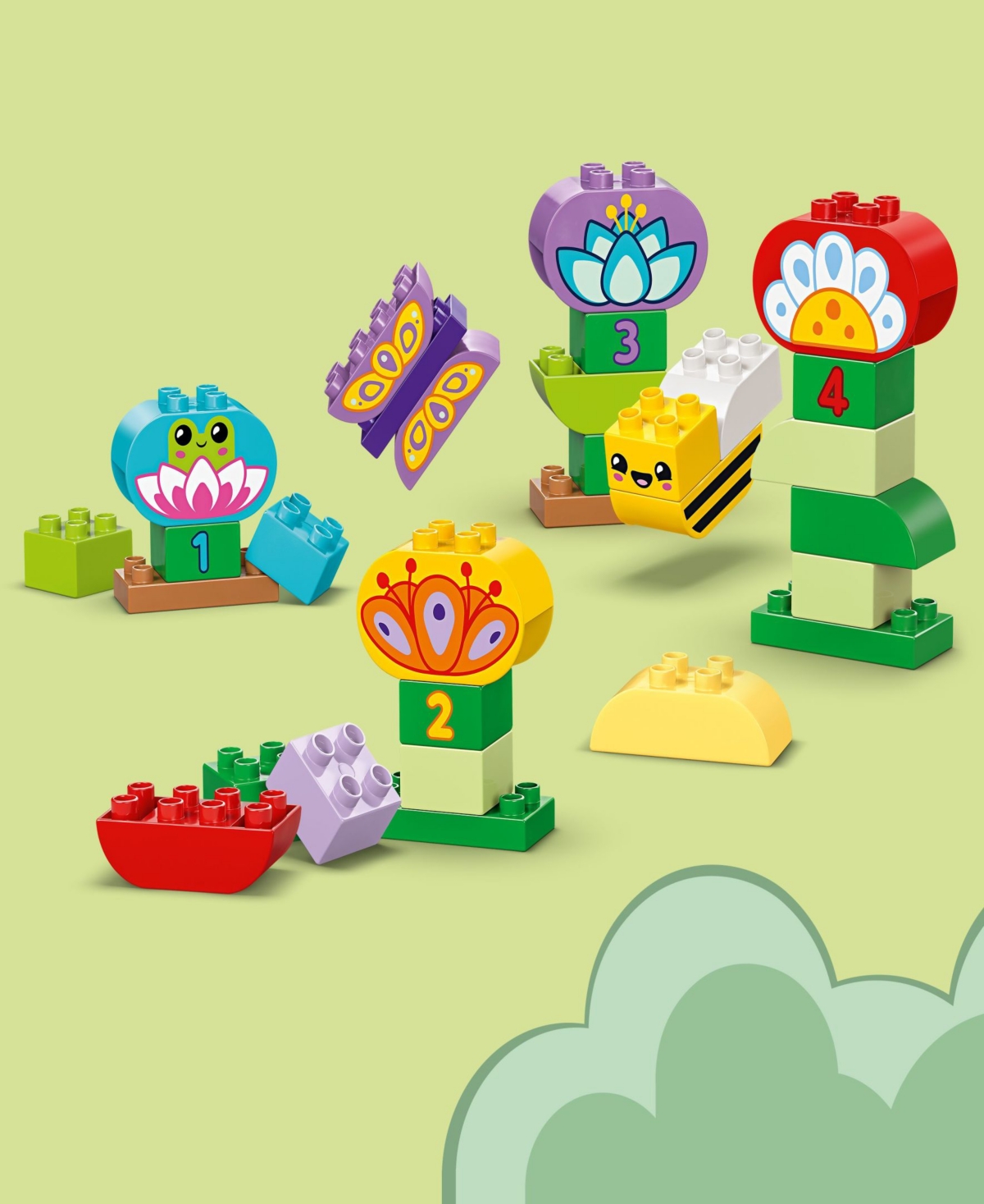 LEGO DUPLO TOWN CREATIVE GARDEN FLOWERS BUILDING TOY 10444, 45 PIECES 