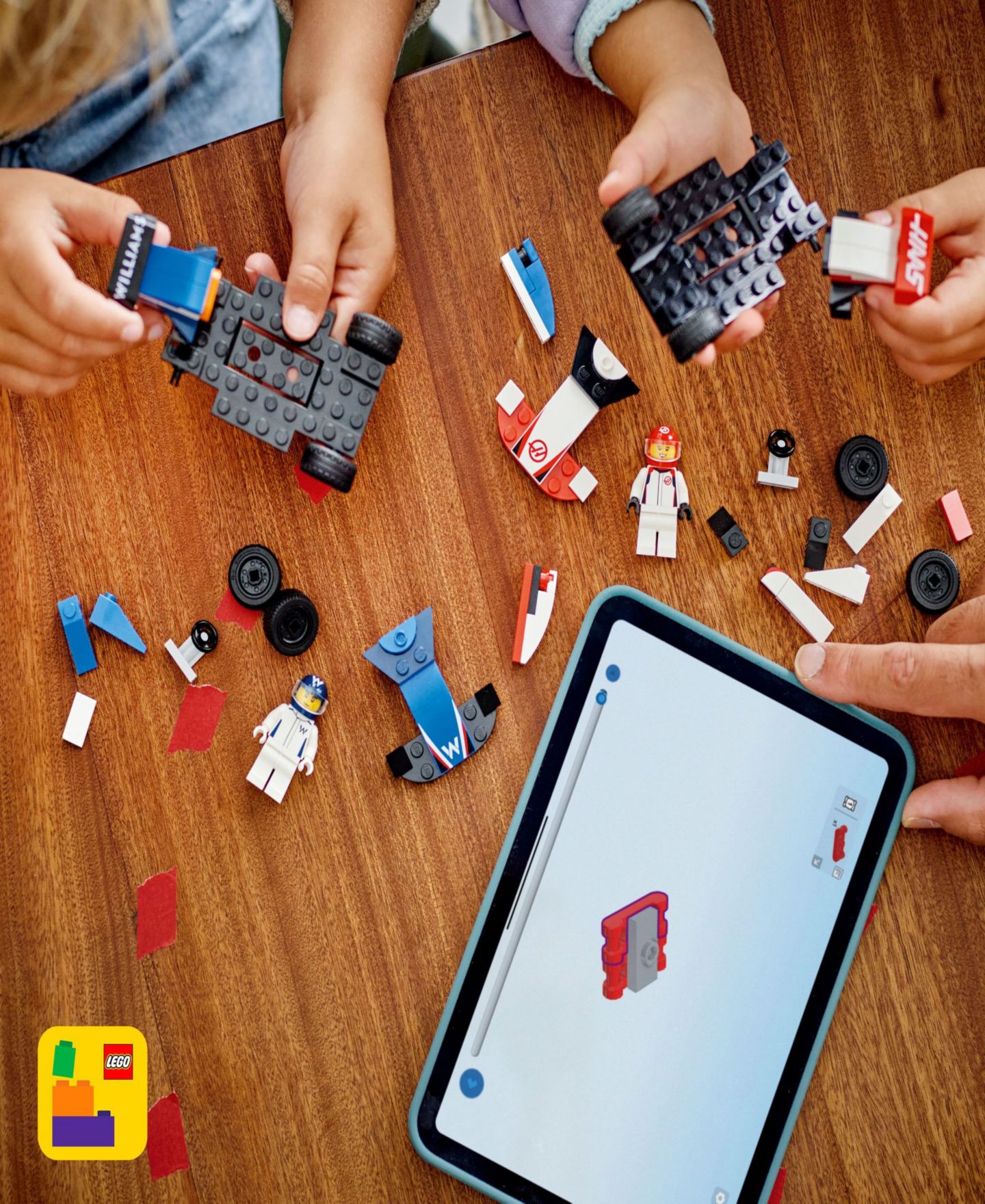 Детские конструкторы LEGO® City F1 Williams Racing and Haas F1 Race Cars Building Toy 60464, 92 Pieces — фото 5