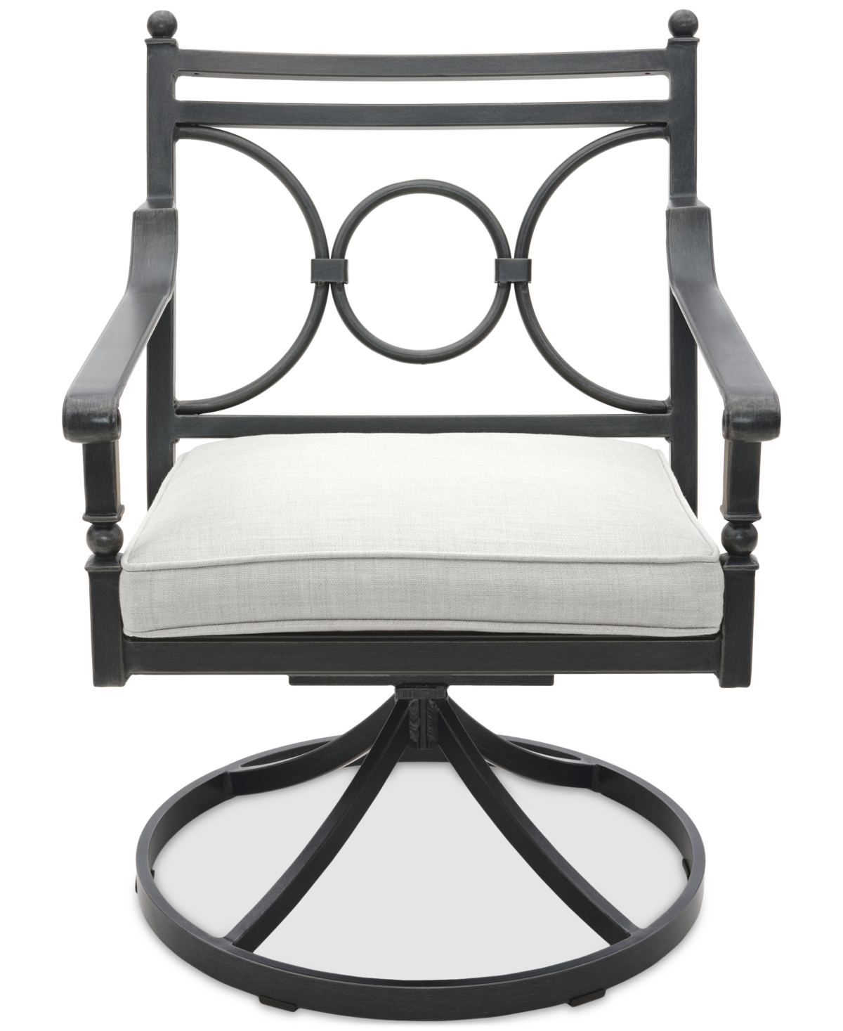 AGIO WYTHBURN MIX AND MATCH SCROLL OUTDOOR SWIVEL CHAIR, CREATED FOR MACY'S 