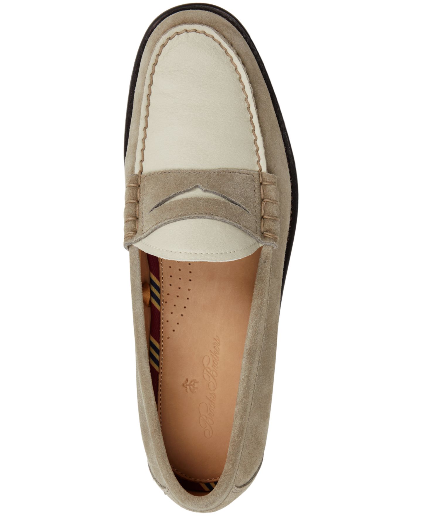 Мужские туфли Brooks Brothers Campus Leather Penny, цвет: Серо-коричневый — фото 4