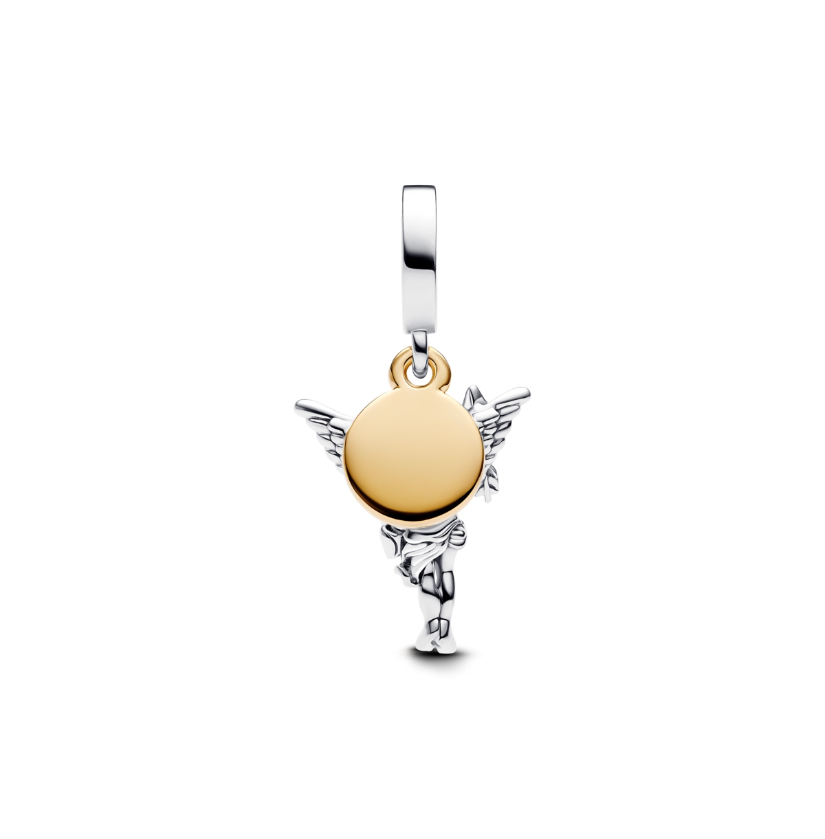 Pandora Two Tone Cupid Dangle Charms In Two Tone