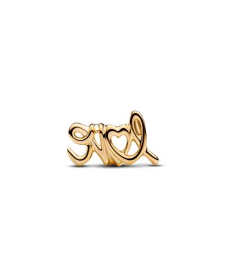 14K Gold Plated Handwritten Love Charms