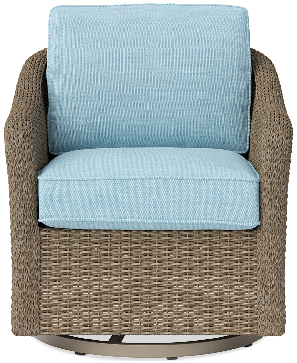 Agio Sonetta Outdoor Swivel Chair In Spa Light Blue
