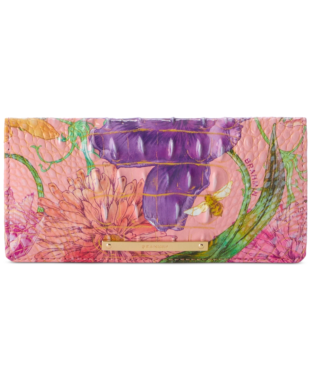 Ady Melbourne Embossed Leather Wallet - Perennial