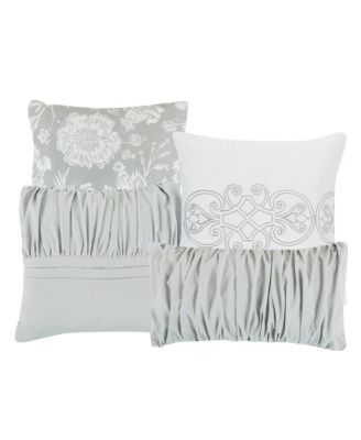 7 Pieces plicated Bedding Comforter Set Queen