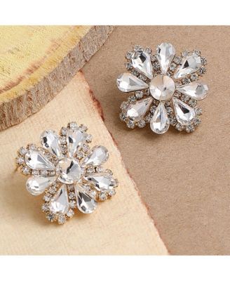 Cristal Flora Stud Earrings