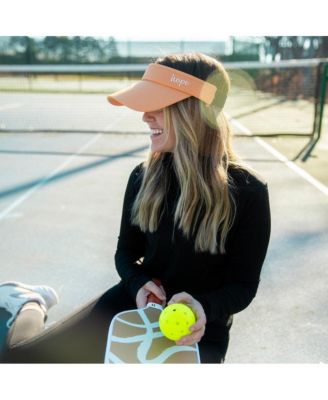 Women's Adjustable Band Sport Visor - Light Orange