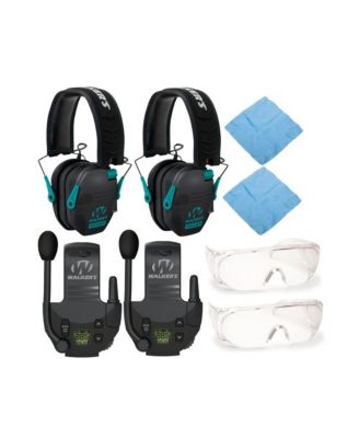 Razor Shooting Muffs (Black/Teal) (2 Pack) with Accessory