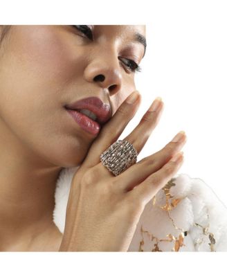 Dented Bar Cocktail Ring