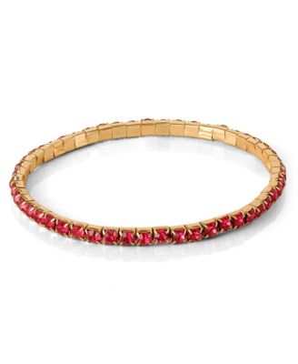 3-Piece Beaded Stretch Bracelet Set - Gemstone & Gold-Tone Accents