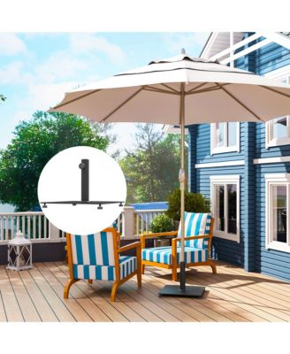 Square Patio Umbrella Base, 29 lbs Metal Umbrella Sd,