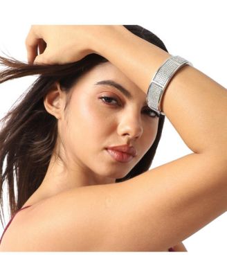 Embellished Cluster Band Bracelet