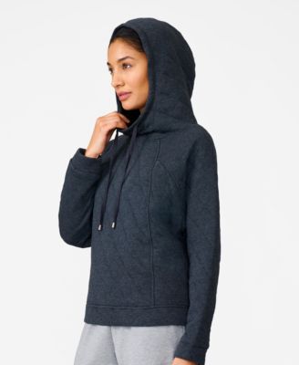 Women's Geo Quilted Hoodie Sweatshirt