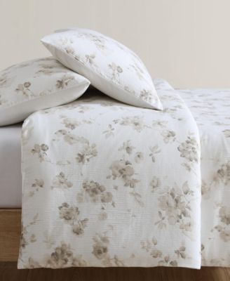 CLOSEOUT! Eternity Floral Cotton Gauze 3-Pc. Comforter Set, Queen