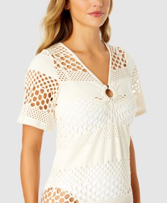 Women's Long Maxi Crochet Cover-Up 