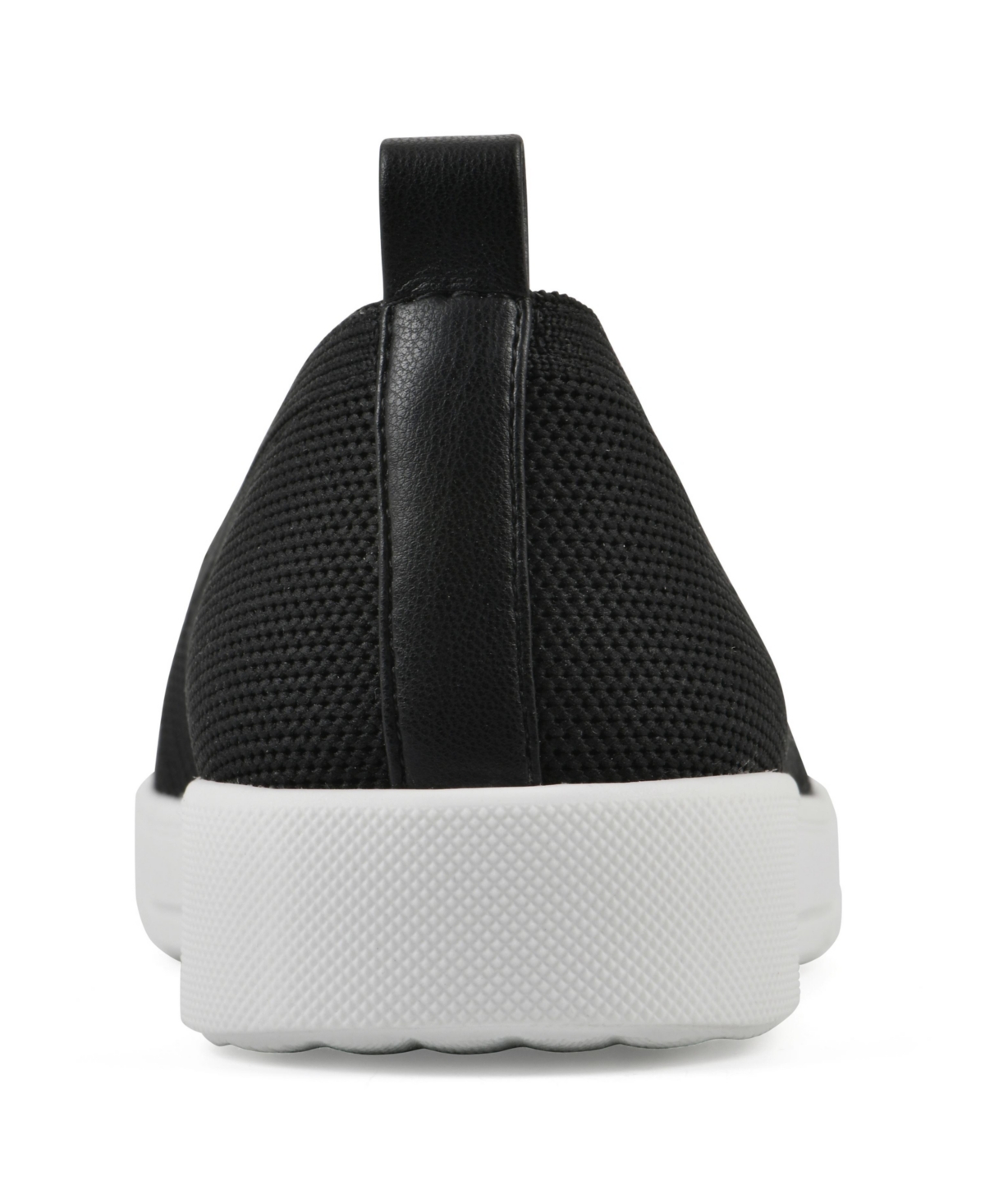 White Mountain Upbring Slip On Sneakers In Black Fabric