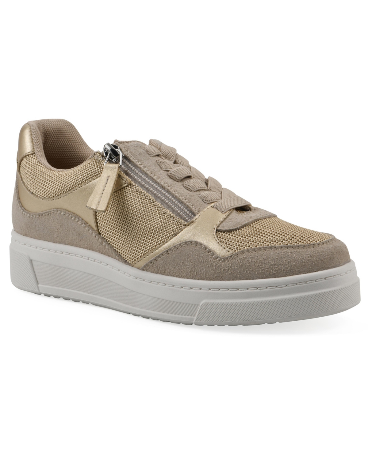 White Mountain Women's Uplit Slip-on Sneakers In Beachwood Gold Multi