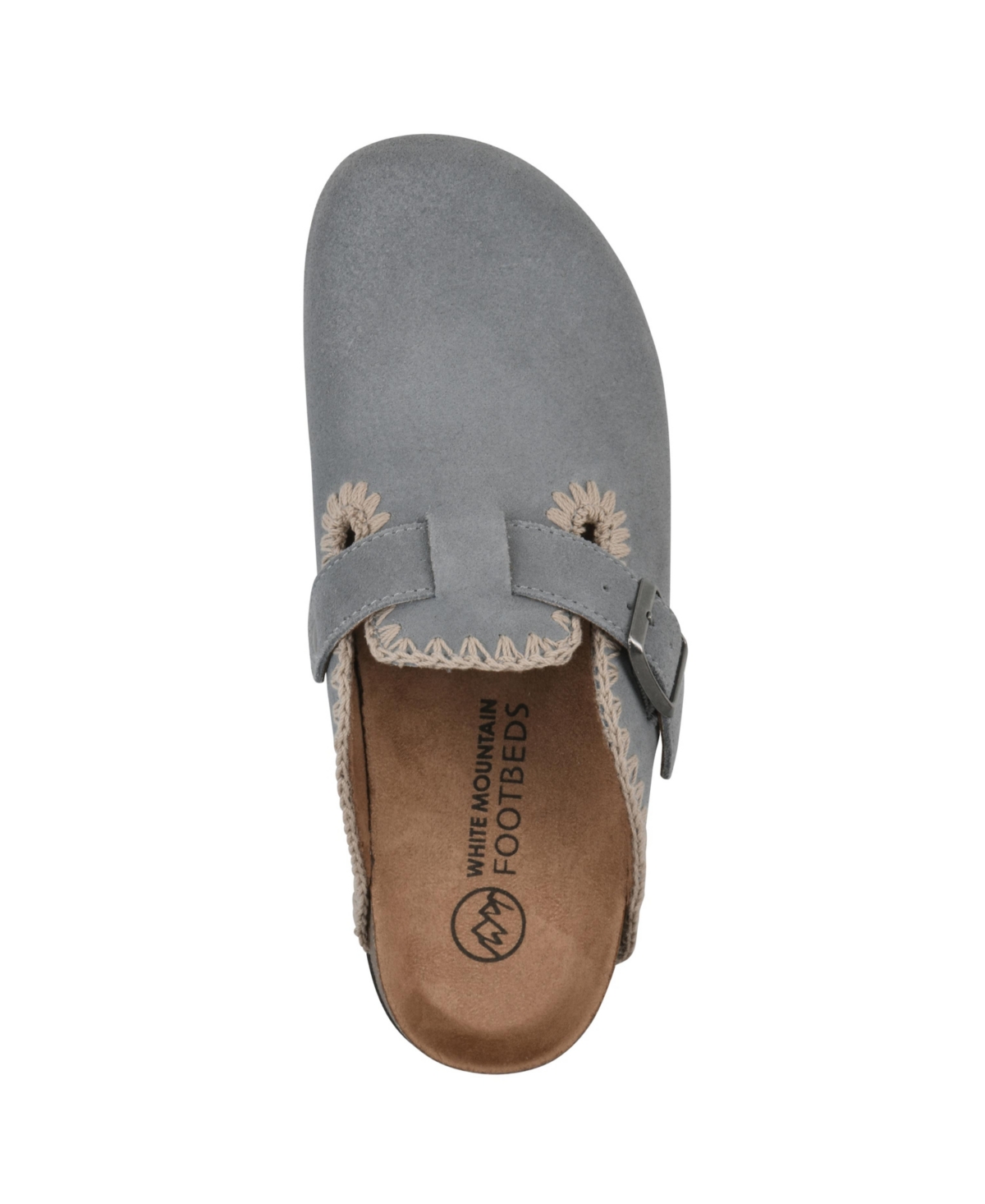 Shop White Mountain Women's Bendees Round Toe Mules In Blue Raspberry Suede