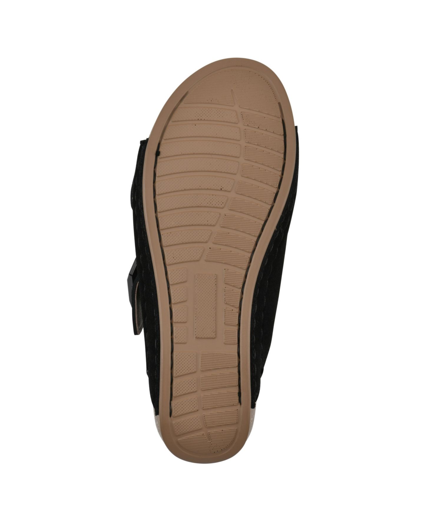 Женские сандалии White Mountain Fearful Slip-On Wedge, цвет: Чёрный замшевый — фото 5