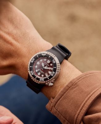 Men's Promasters Sea Dive Black BENEBiOL™ PU Strap Watch 46mm