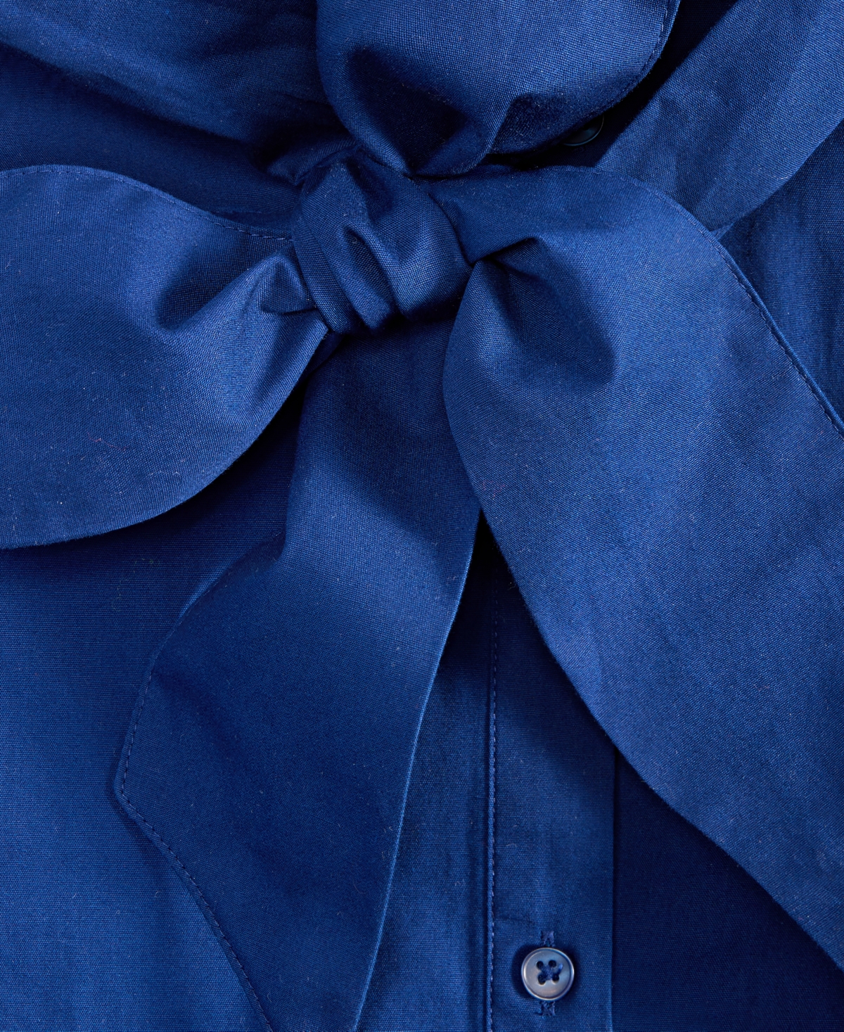 On 34th Women's Cotton Belted Midi Shirtdress, Exclusively At Macy's In Blazing Navy