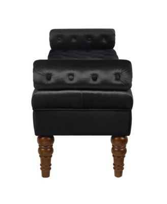 Velvet Tufted Bench
