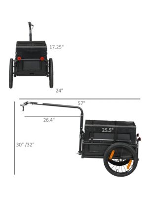 Bike Trailer Wagon with Removable Storage Box, No Bottom