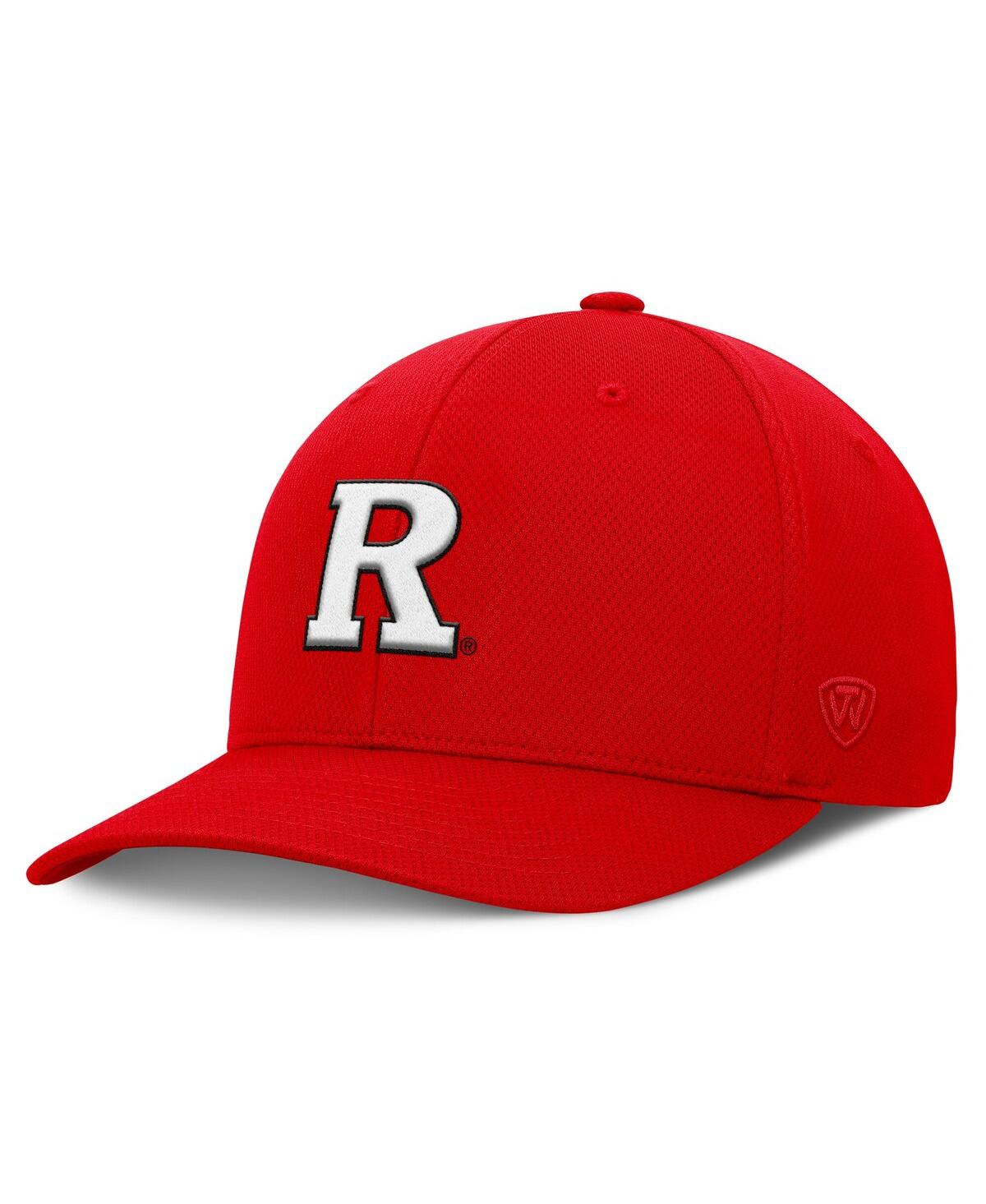 Top Of The World Men's Scarlet Rutgers Scarlet Knights Reflex Logo Flex Hat In Scarlet