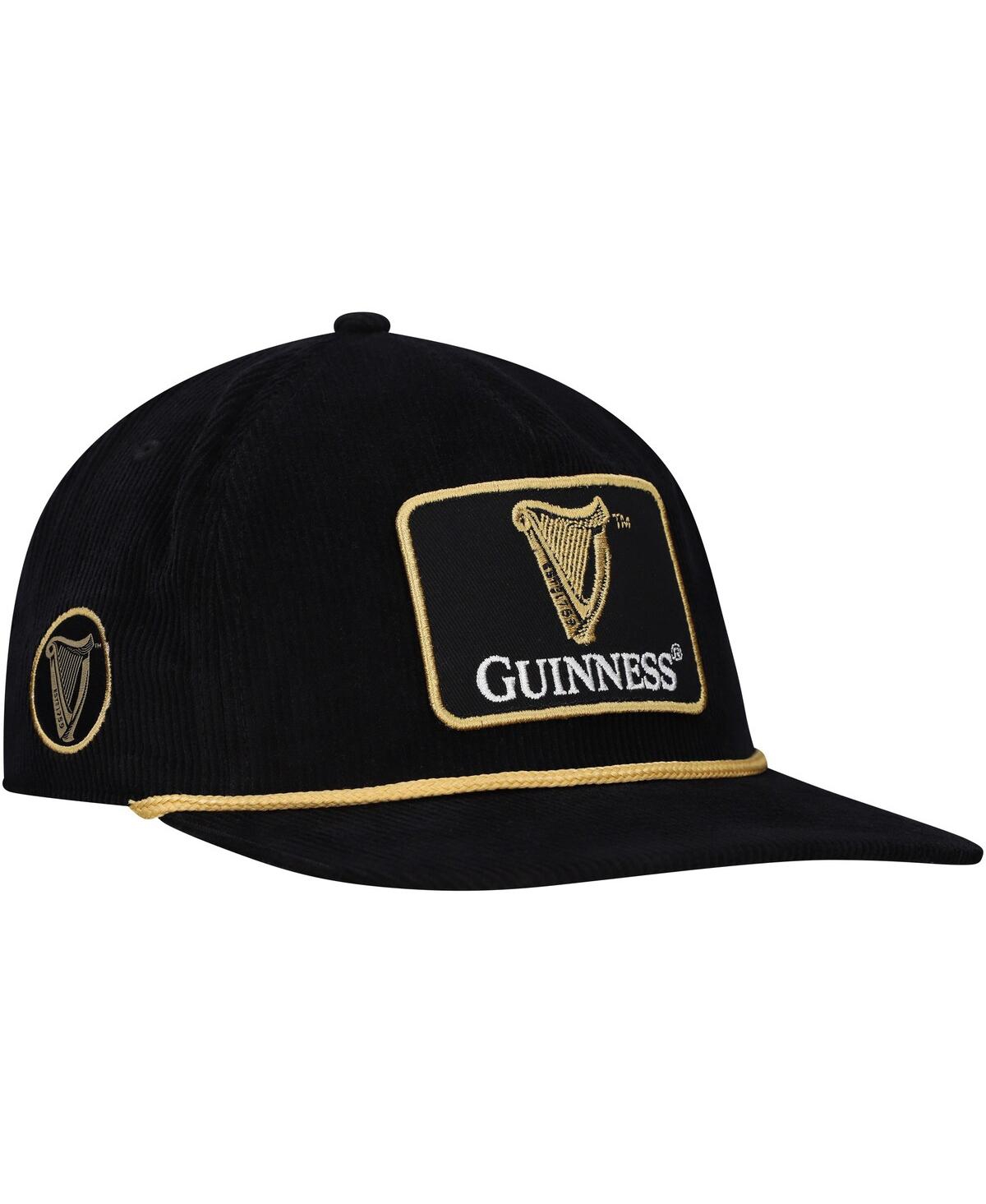 Men's Black Guinness Golfer Adjustable Hat - Black