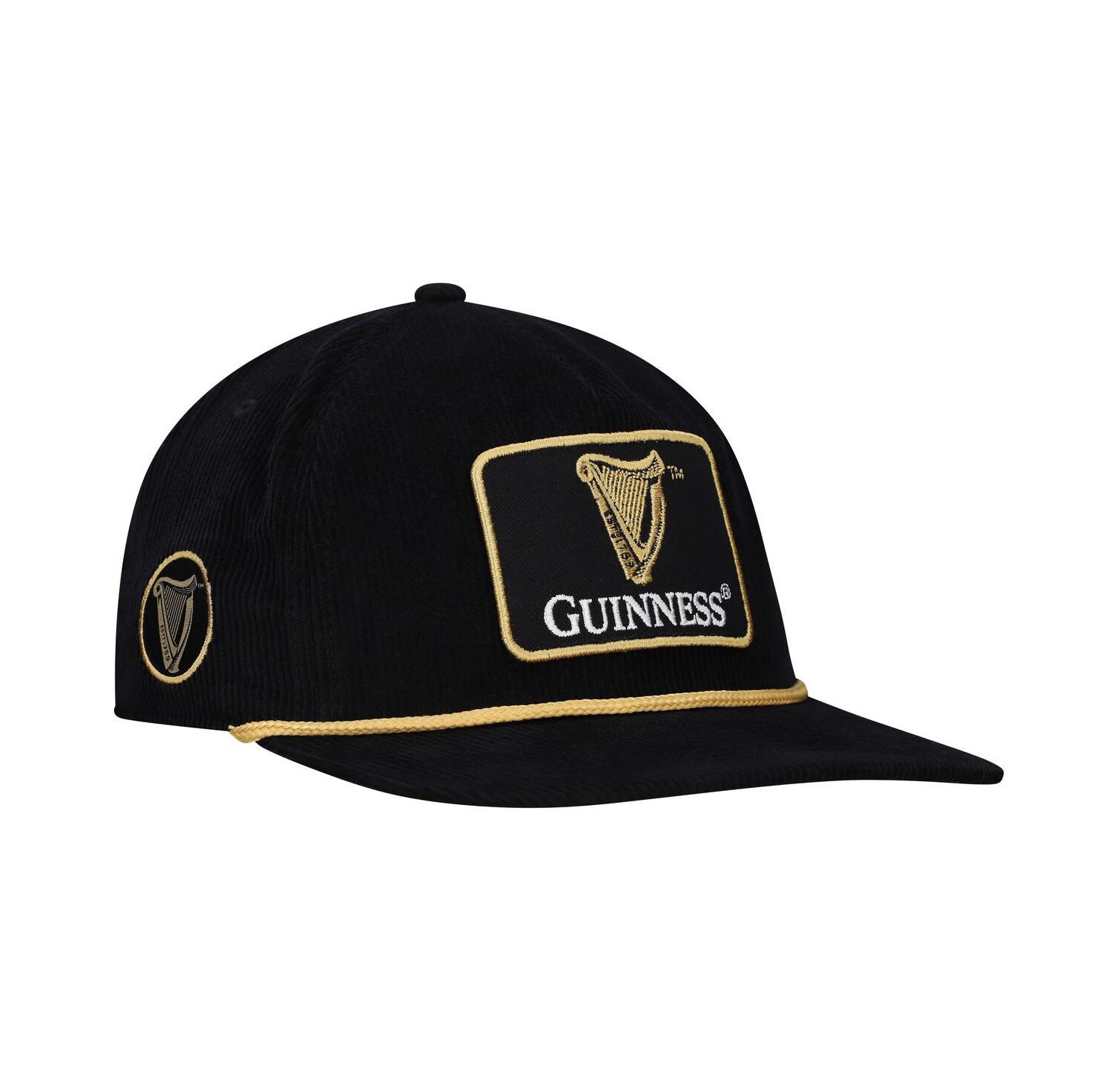 Men's Black Guinness Golfer Adjustable Hat