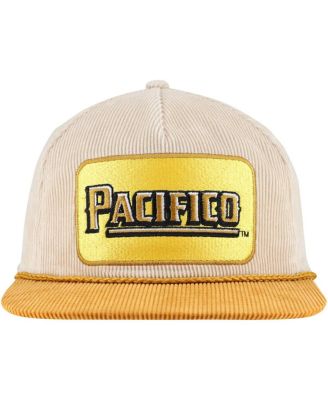 Men's Cream/Tan Pacifico Corduroy Rope Golf Snapback Hat