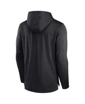 Men's Black Atlanta Falcons Lightweight Performance Hooded Long Sleeve T-Shirt