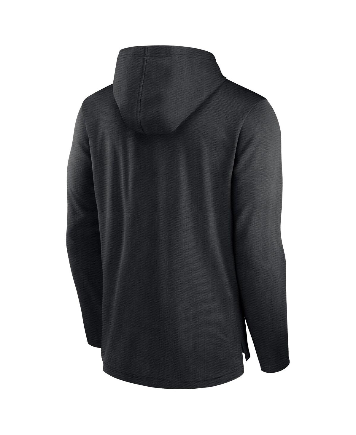 Nike Men's Black Atlanta Falcons Lightweight Performance Hooded Long Sleeve T-shirt In Black