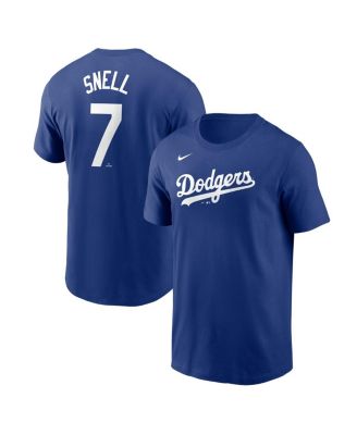 Nike - Men's Blake Snell Blue Los Angeles Dodgers Fuse Name Number T-shirt