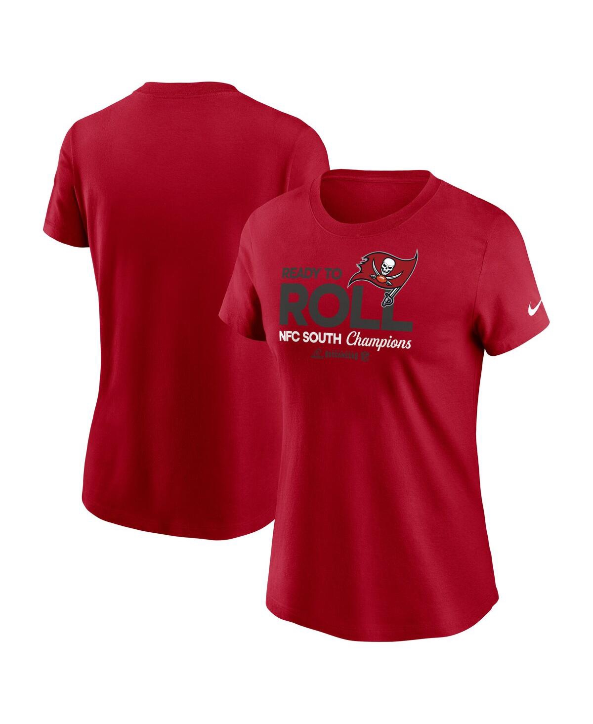 Nike Women's Red Tampa Bay Buccaneers 2024 Nfc South Division Champions Locker Room Trophy Collection T-s In Red