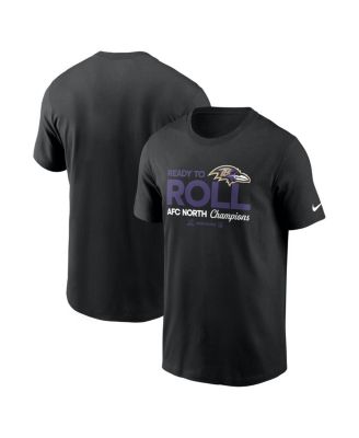 Nike - Men's Black Baltimore Ravens 2024 AFC North Division Champions Locker Room Trophy Collection T-shirt