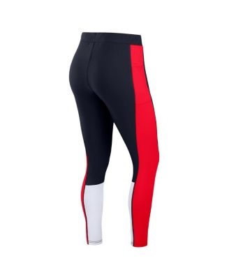Women's Navy/Red Houston Texans Color-Block Leggings