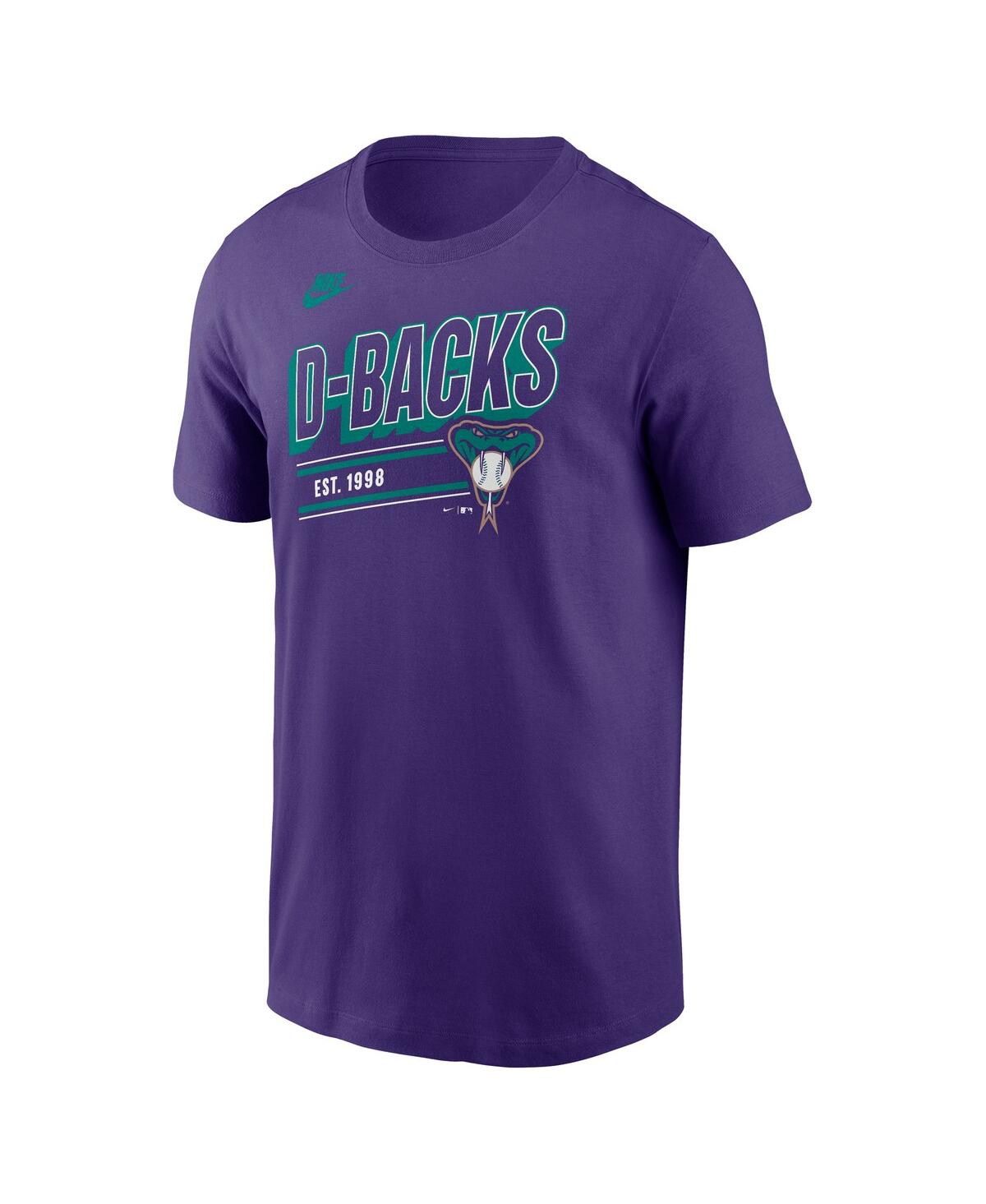 Nike Men's Purple Arizona Diamondbacks Cooperstown Collection Retro T-shirt In Purple