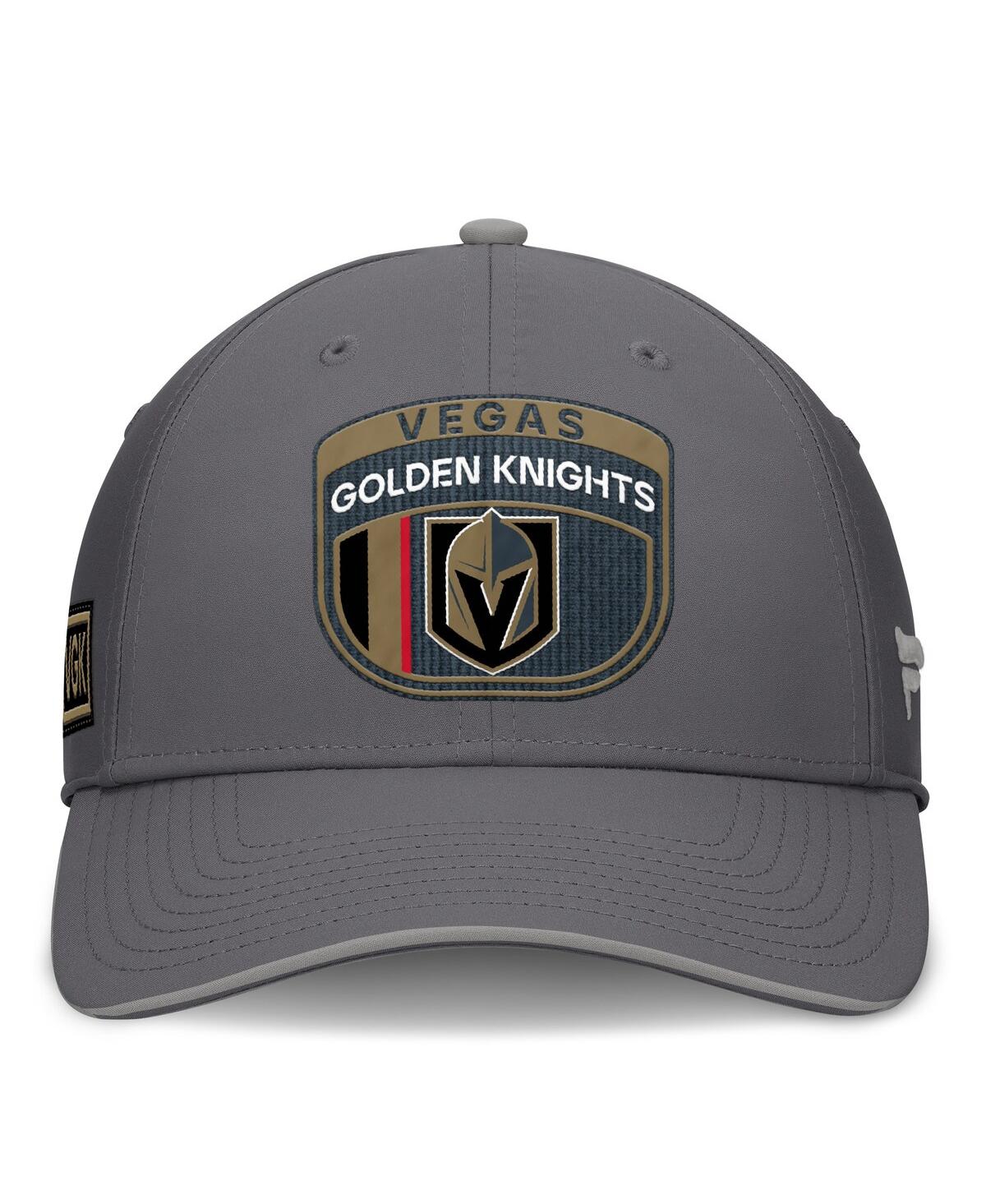 Fanatics Men's Gray Vegas Golden Knights Home Ice Flex Hat In Gray