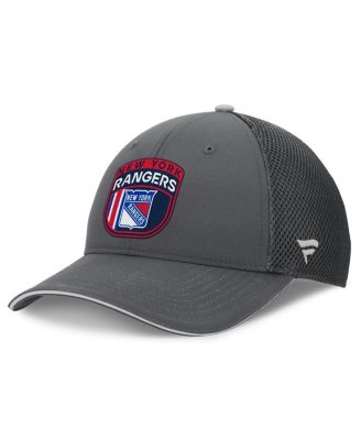 Men's Gray New York Rangers Authentic Pro Home Ice Trucker Adjustable Hat