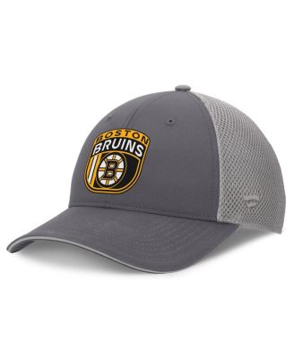 Men's Gray Boston Bruins Authentic Pro Home Ice Trucker Adjustable Hat